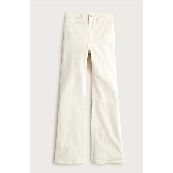 High Rise Flare Jeans Ecru Cream Denim J.Crew ’96 Flare Stretch Women 29 NWT - Picture 14 of 14